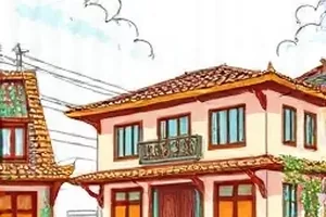 《青柠记事簿》漫画分镜，窗台青柠与摊开的笔记本